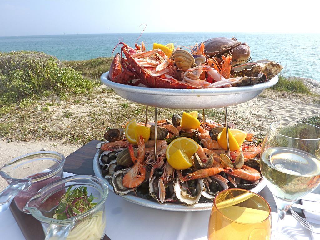 Logis Hotel & Restaurant Les Mouettes - Larmor Plage, Proche De Lorient Εξωτερικό φωτογραφία